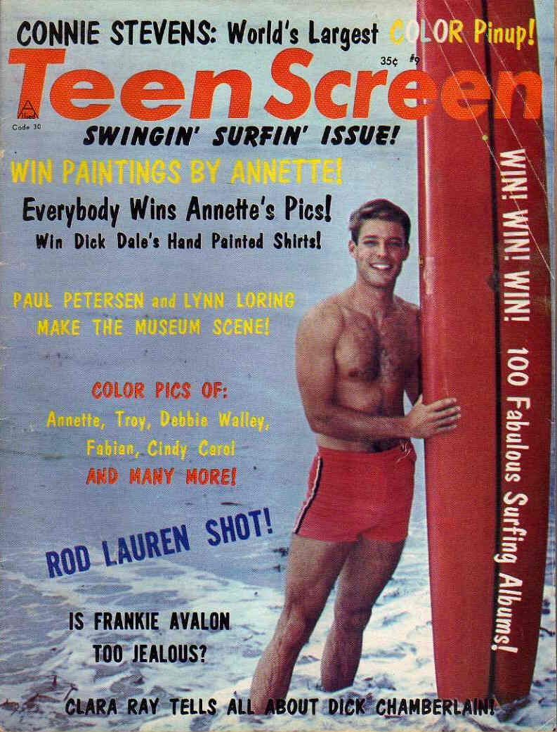 TEEN SCREEN magazine side cover October 1963