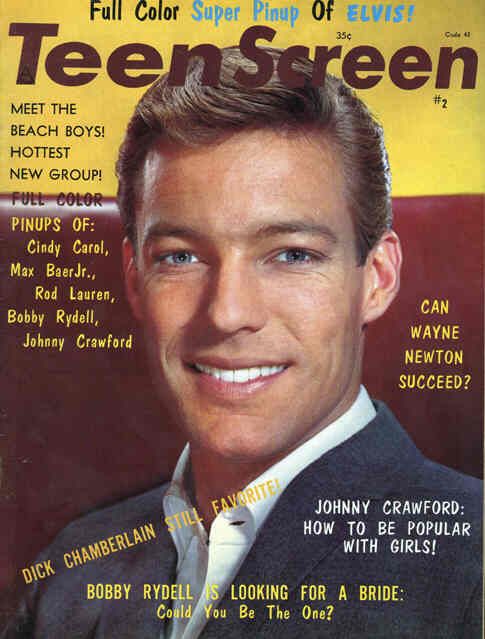 TEEN SCREEN magazine side cover February 1964