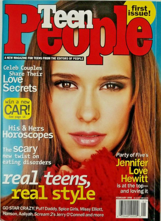 TEEN PEOPLE magazine side cover Issue 1  February 1998