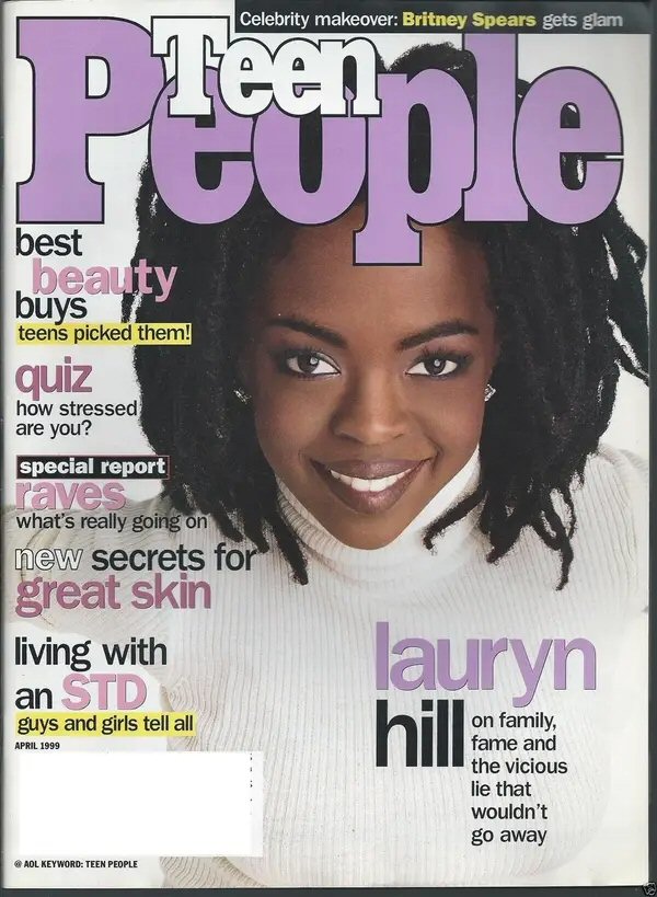 TEEN PEOPLE magazine side cover  April 1999