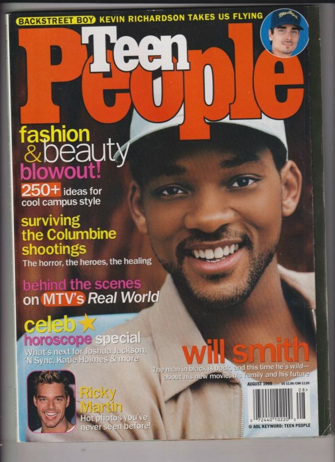 TEEN PEOPLE magazine side cover  August 1999