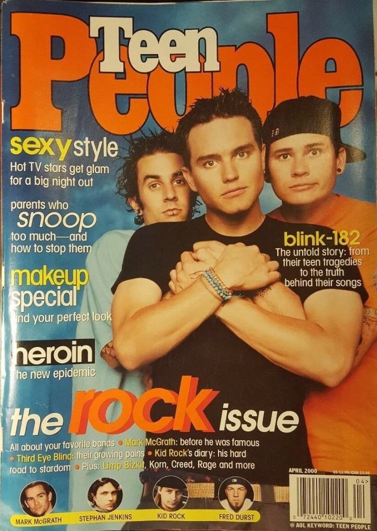 TEEN PEOPLE magazine side cover  April 2000