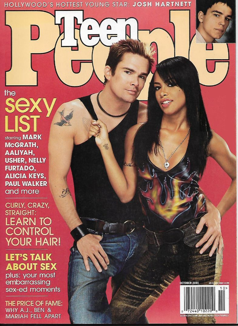 TEEN PEOPLE magazine side cover  October 2001