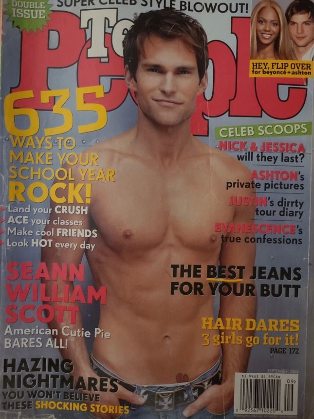 TEEN PEOPLE magazine side cover  September 2003