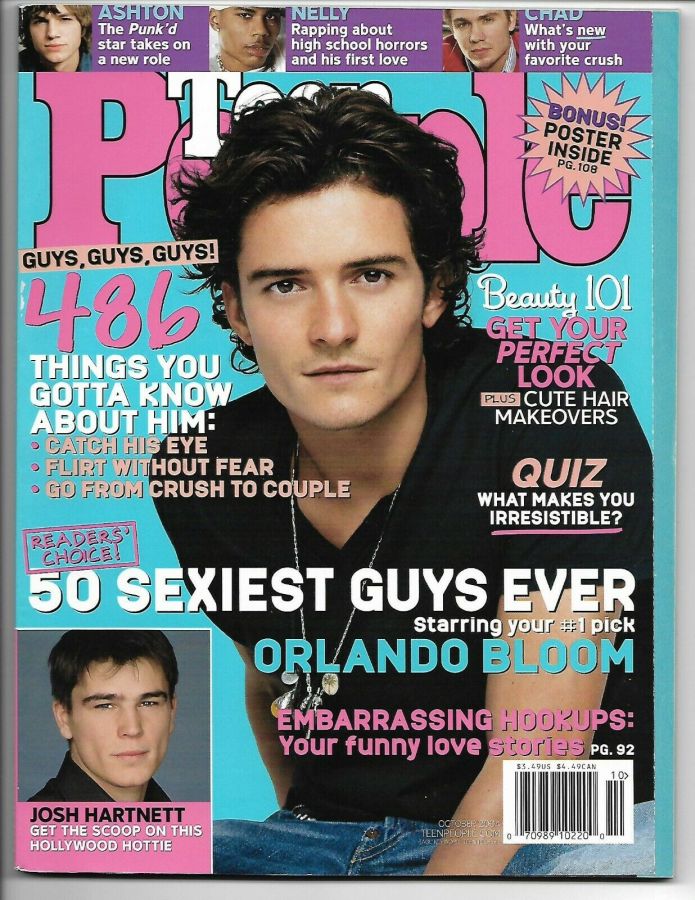 TEEN PEOPLE magazine side cover  October 2004
