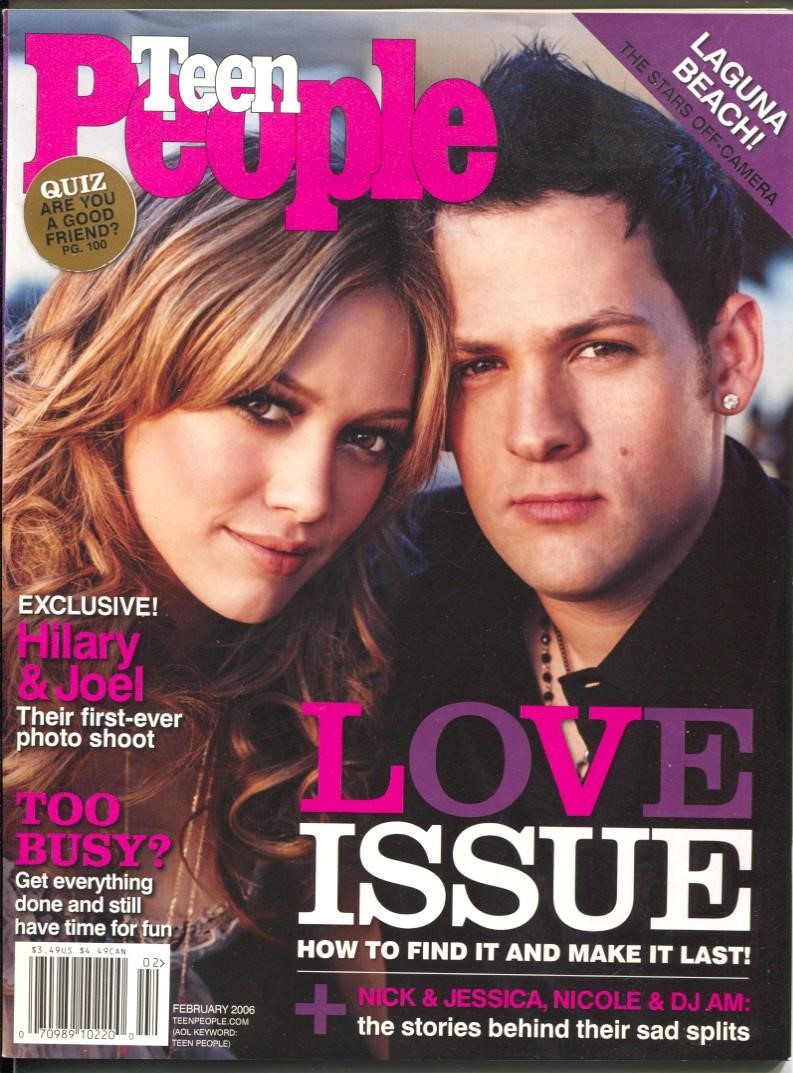 TEEN PEOPLE magazine side cover  February 2006
