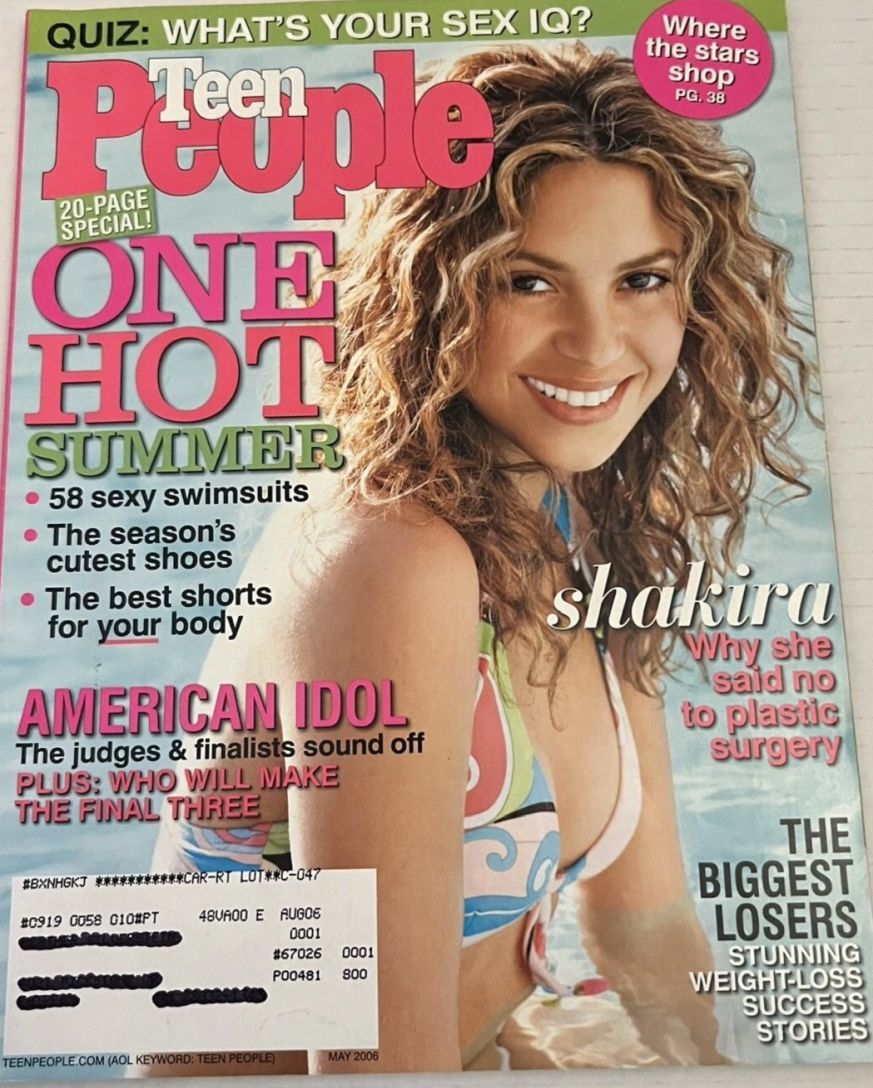 TEEN PEOPLE magazine side cover  May 2006