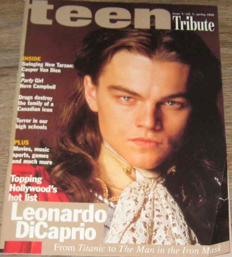 TEEN TRIBUTE magazine side cover Issue 1 Spring 1998