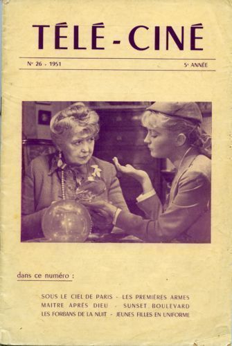 TELECINE magazine side cover Issue 26  1951