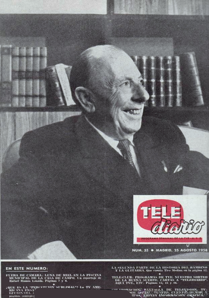 TELE RADIO magazine cover Issue 35 25 August 1958