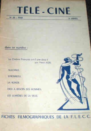 TELECINE magazine side cover Issue 23  1950