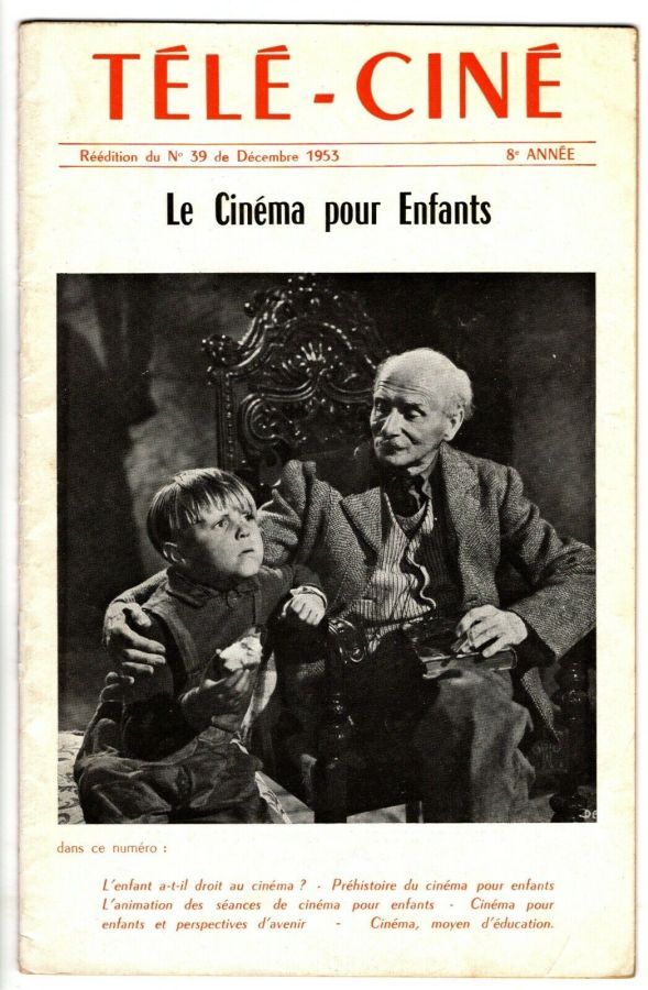 TELECINE magazine side cover Issue 39 December 1953