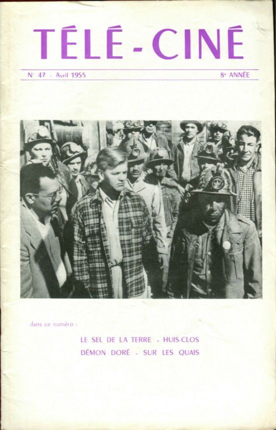 TELECINE magazine side cover Issue 47 April 1955
