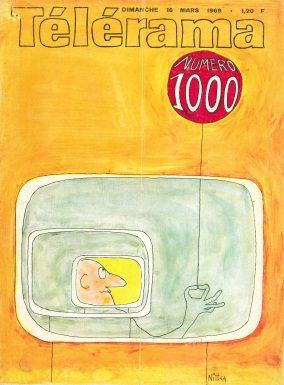 RADIO CINEMA TELEVISION/TELERAMA magazine side cover Issue 1000 16 March 1969