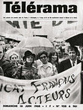 RADIO CINEMA TELEVISION/TELERAMA magazine side cover Issue 958-961 16 June 1968