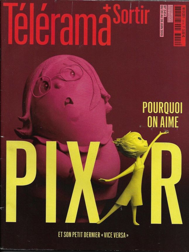 RADIO CINEMA TELEVISION/TELERAMA magazine side cover Issue 3414 17 June 2015