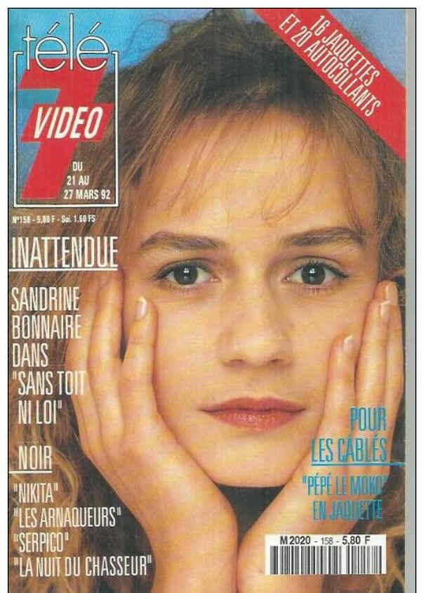 TELE 7 VIDEO magazine side cover Issue 158 21 March 1992