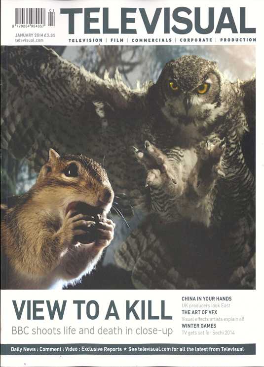 TELEVISUAL magazine side cover January 2014