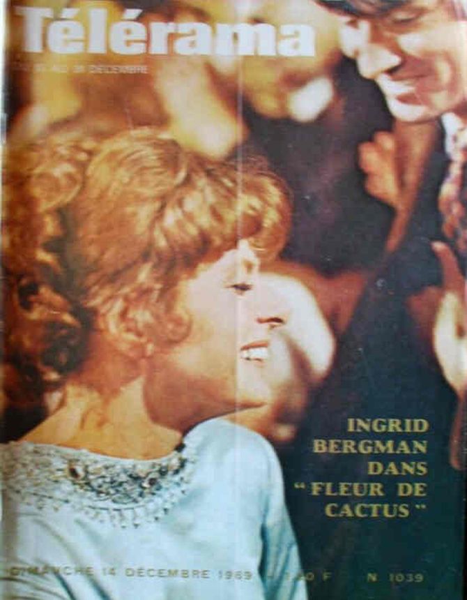 RADIO CINEMA TELEVISION/TELERAMA magazine side cover Issue 1039 14 December 1969