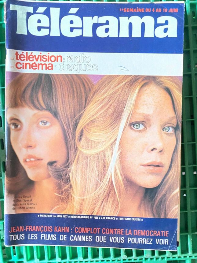 RADIO CINEMA TELEVISION/TELERAMA magazine side cover Issue 1429 1 June 1977