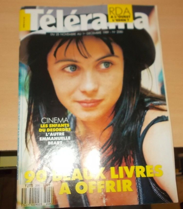 RADIO CINEMA TELEVISION/TELERAMA magazine side cover Issue 2080 22 November 1989