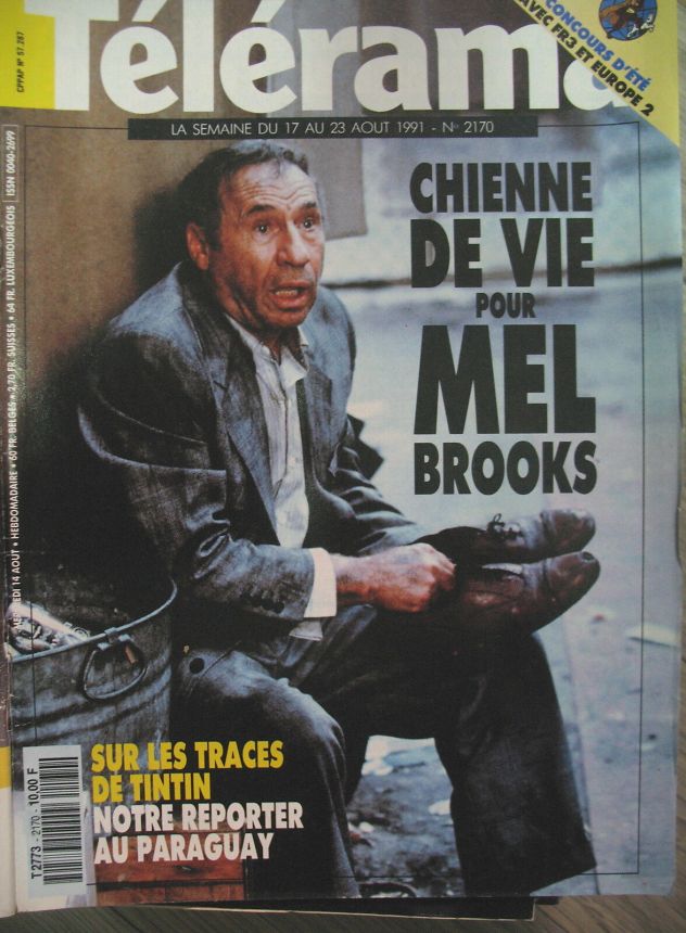 RADIO CINEMA TELEVISION/TELERAMA magazine side cover Issue 2170 14 August 1991
