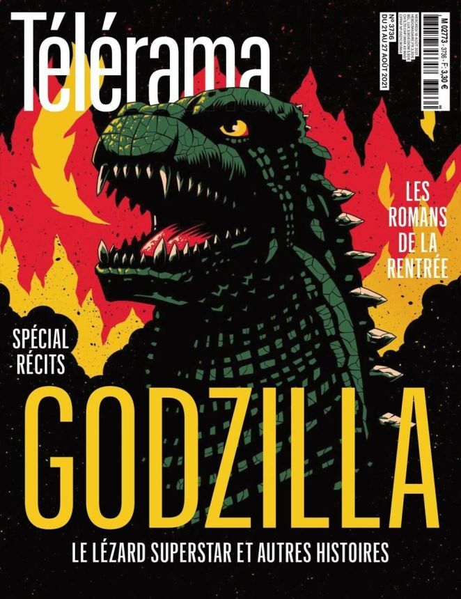 RADIO CINEMA TELEVISION/TELERAMA magazine side cover Issue 3736 18 August 2021