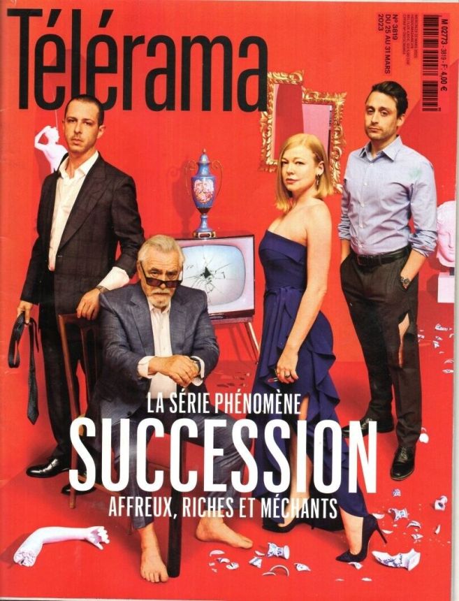 RADIO CINEMA TELEVISION/TELERAMA magazine side cover Issue 3819 31 March 2023