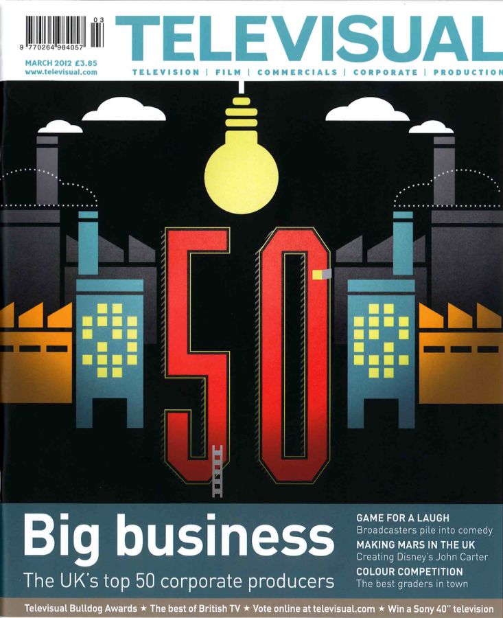 TELEVISUAL magazine side cover March 2012