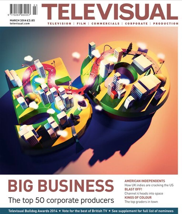TELEVISUAL magazine side cover March 2014