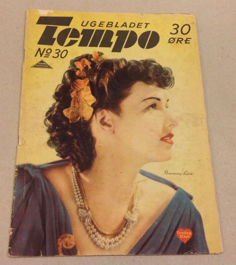 TEMPO (Dk) magazine side cover Issue 30  1941