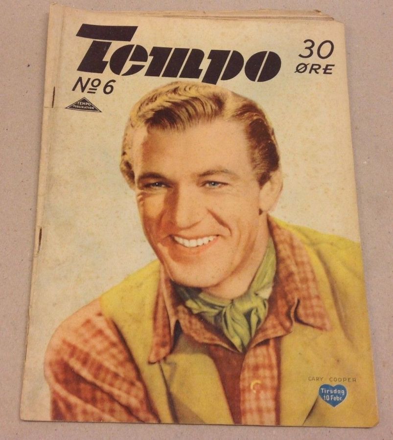 TEMPO (Dk) magazine side cover Issue 6  1942