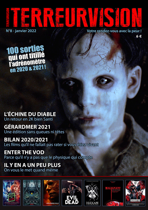 TERREURVISION magazine side cover Issue 8  January 2022