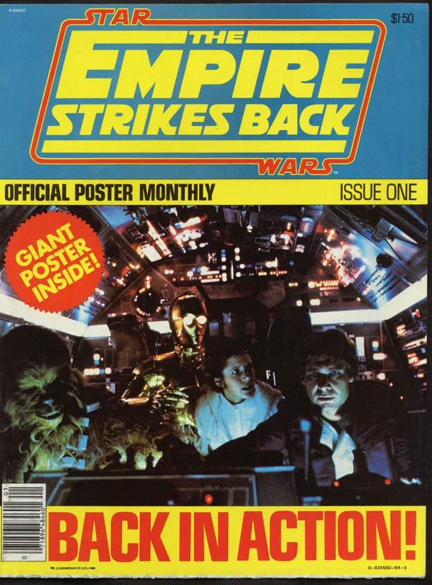 EMPIRE STRIKES BACK OFFICIAL POSTER MONTHLY magazine cover Issue 1 May 1980