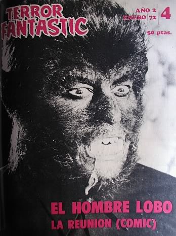 TERROR FANTASTIC magazine cover Issue 4 January 1972