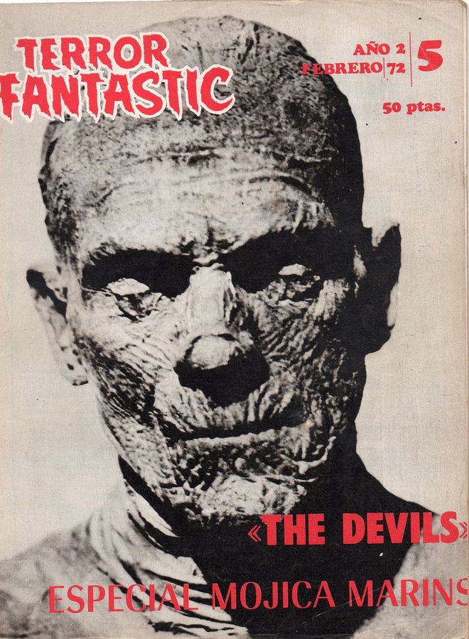 TERROR FANTASTIC magazine cover Issue 5 February 1972
