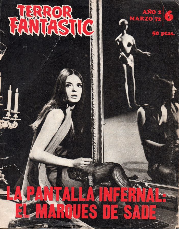 TERROR FANTASTIC magazine cover Issue 6 March 1972