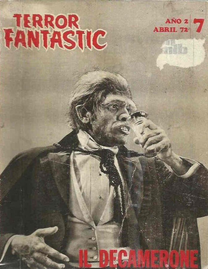 TERROR FANTASTIC magazine cover Issue 7 April 1972