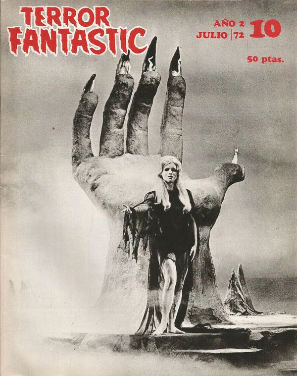 TERROR FANTASTIC magazine cover Issue 10 July 1972