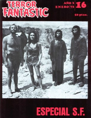 TERROR FANTASTIC magazine cover Issue 16 January 1973