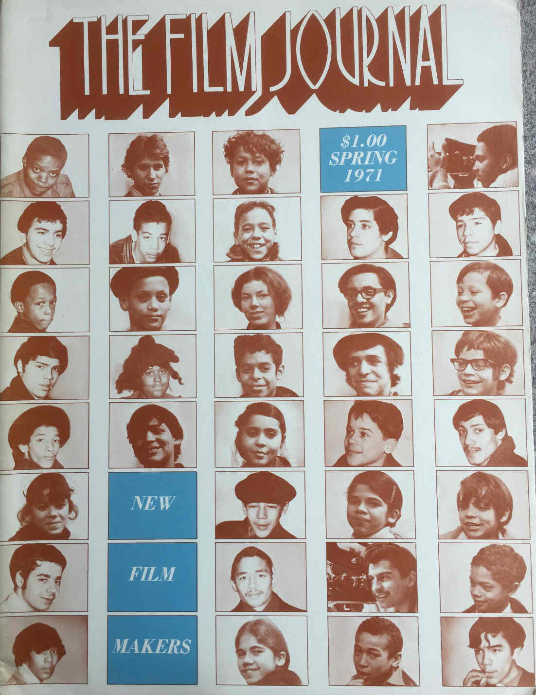 FILM JOURNAL | THE magazine side cover Issue 1  Vol 1 # 1 Spring/March 1971