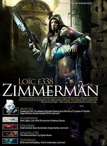 3D CREATIVE magazine side cover Issue 27 December 2007