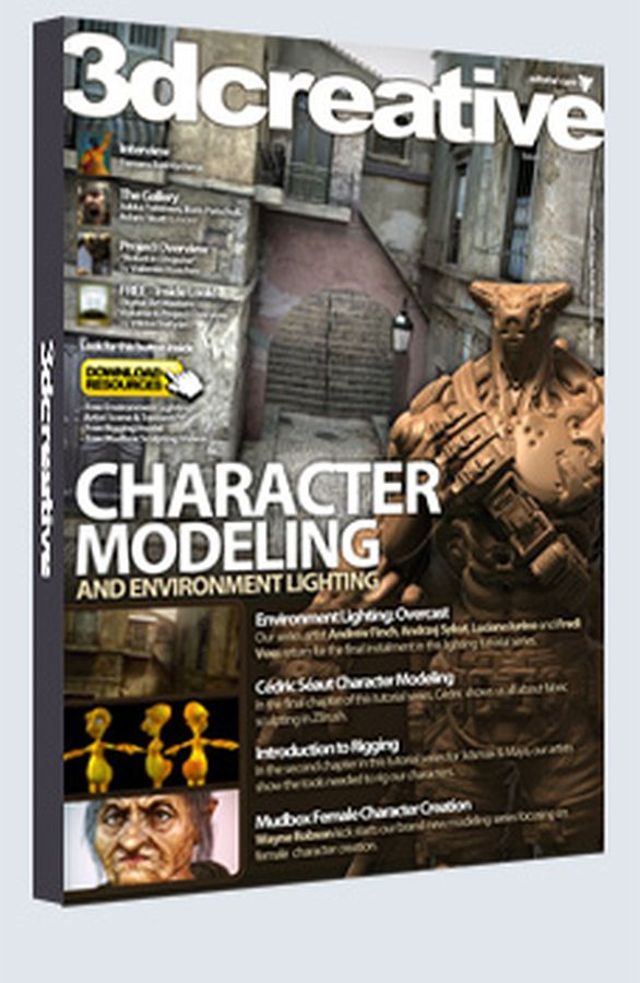 3D CREATIVE magazine side cover Issue 57 May 2010