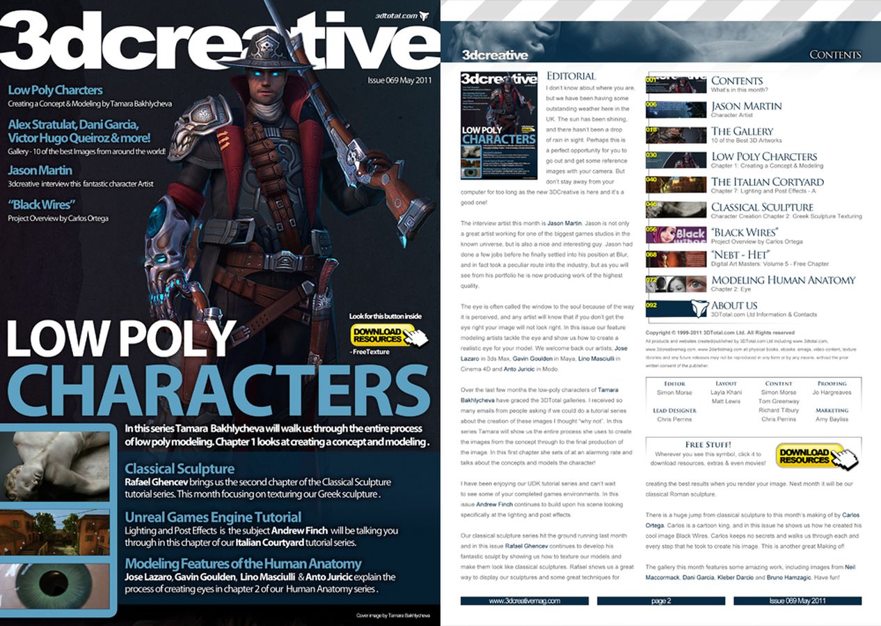 3D CREATIVE magazine side cover Issue 69 May 2011