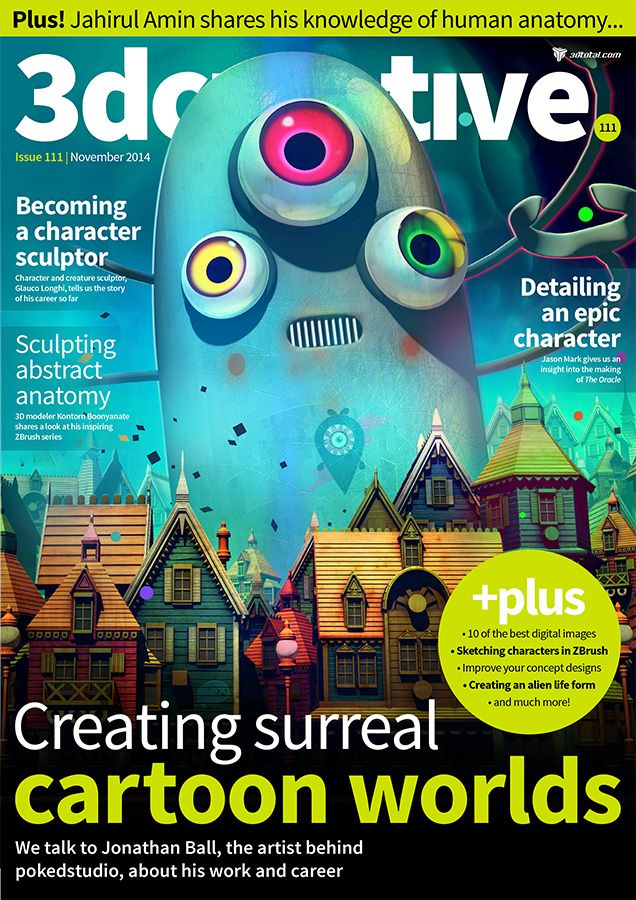 3D CREATIVE magazine cover Issue 111 November 2014