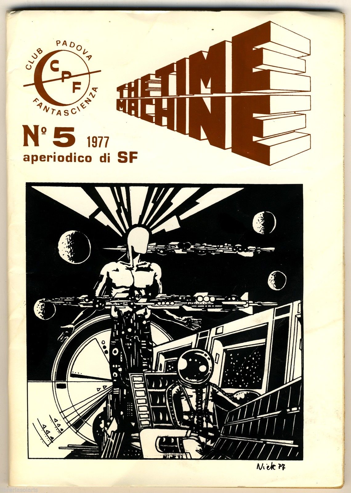 TIME MACHINE magazine cover Issue 5  1977