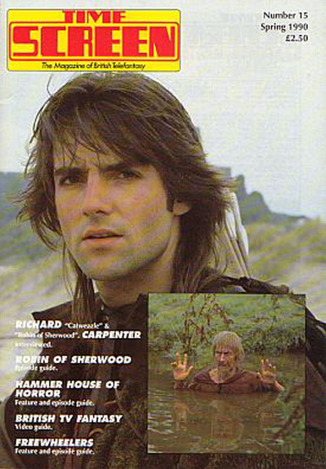 TIME SCREEN magazine side cover Issue 15 Spring 1990