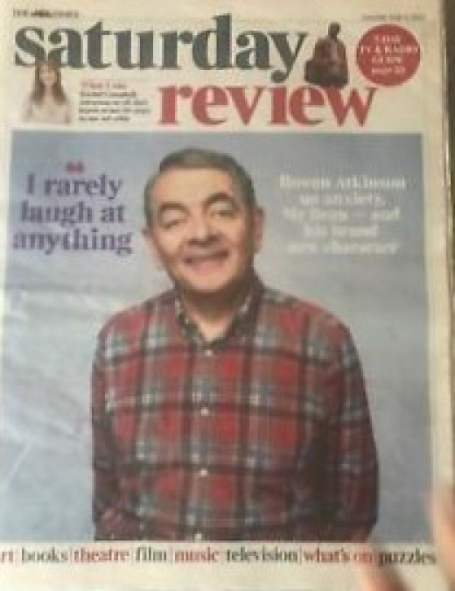 TIMES SATURDAY REVIEW magazine side cover 11 June 2022