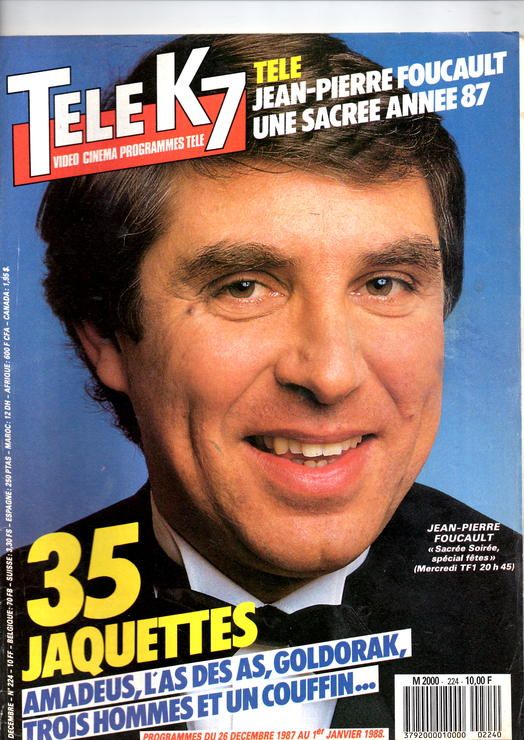 TELE K7 VIDEO magazine side cover Issue 224 26 December 1987