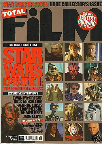 TOTAL FILM magazine cover Issue 31 August 1999